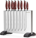 Magnetic Knife Block,Stainless Steel Magnetic Knife Holder Stand for Kitchen Counter,Strong Double Sided Magnet Knife Storage Rack by fomidao