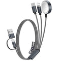 1Pack Travel Essentials for Apple Watch Charger,3-in-2 Multi Charging Cable | Cruise Vacation Camping Essentials for iPhone Charger,Type C/Lightning for iWatch,iPhone 17-12,Xbox Series X&S-5FT Black by Accessoriesforphoneandelectricproducts