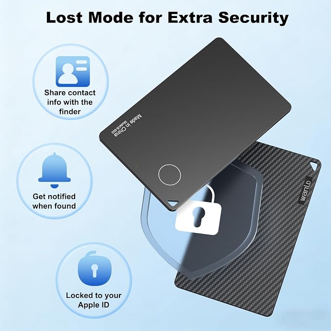 Wallet Tracker for Apple Find My, [Apple MFi Certified], iOS Only | 5+ Year Battery, Ultra-Slim Smart Card Tracker for Walle, Wallet Tracker Card forWallet, Passport, Luggage, Purse & Backpack - Image 6