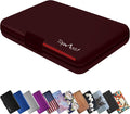 TopMost Aluminum Wallet, Card Case Wallet, Metal RFID Credit Card Holder for Men & Women, 6 Cotton Slots for 10-12 Cards And Bills, Rfd Protective by TopMost