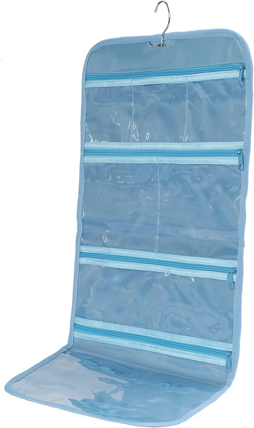 Foldable Clear Hanging Travel Toiletry Bag Cosmetic Organiser Storage by WODISON