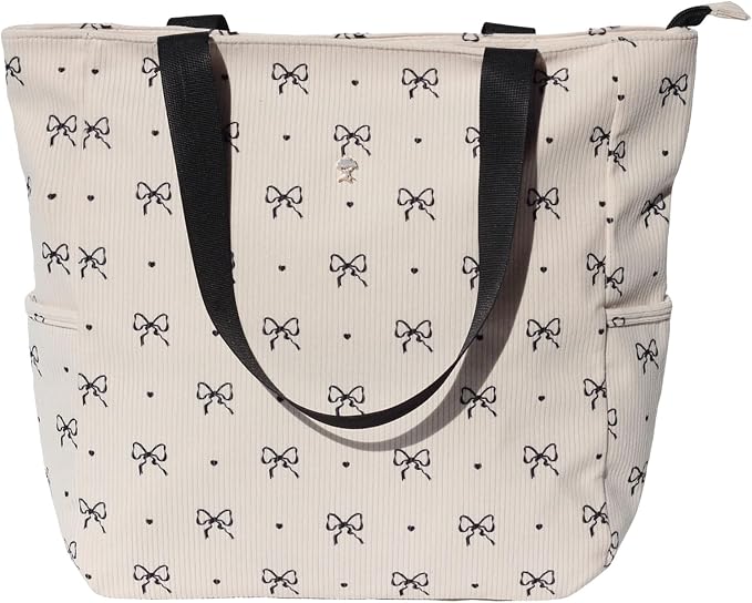 ESVAN Original Floral Water Resistant Large Tote Bag Shoulder Bag for Gym Beach Travel Daily Bags Upgraded - Image 8