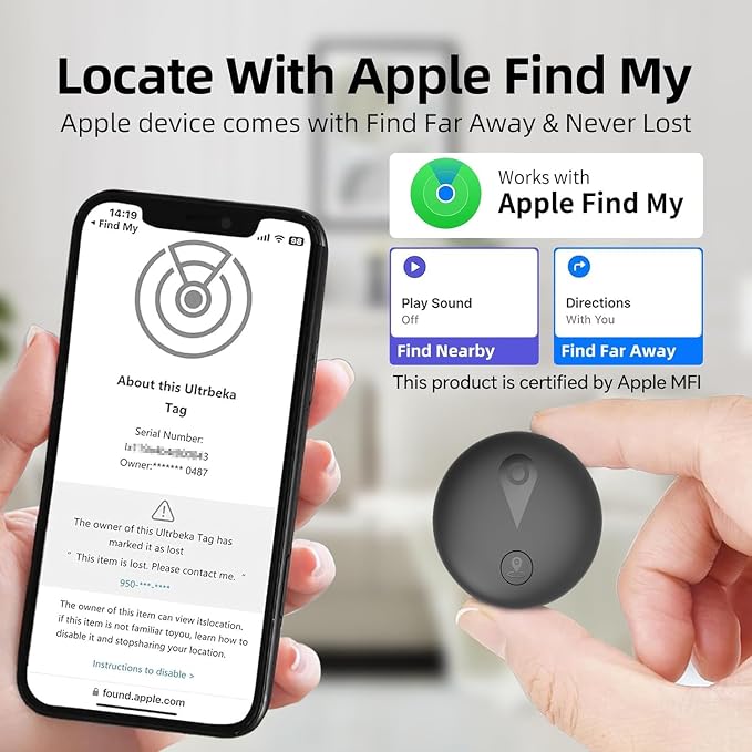 GPS Tracker for Kids, Real-Time GPS Tracking Device for Kids | Wearable Wristband & Keychain Design, No Monthly Fee/No SIM Card, Lightweight, Works with iOS Find My, IP68 Waterproof - Image 8