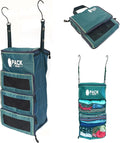 Hanging Carry-On Organizer - Our Standard Hanging Luggage Organizer Fits Any Carry On - Our Packing Cubes For Travel Use Mesh Windows to Make Finding Clothes Easy (Green, S) by PackGear