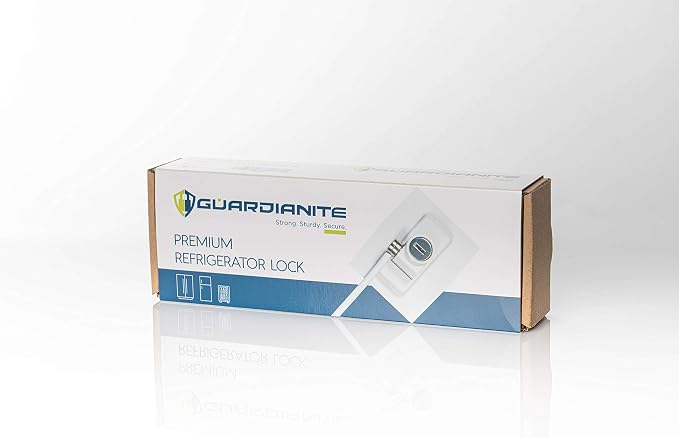 Premium Refrigerator Lock with Built-in Keyed Lock (White) - Image 6