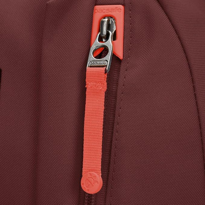 Pacsafe GO 25L Anti Theft Backpack, Garnet Red - Image 9