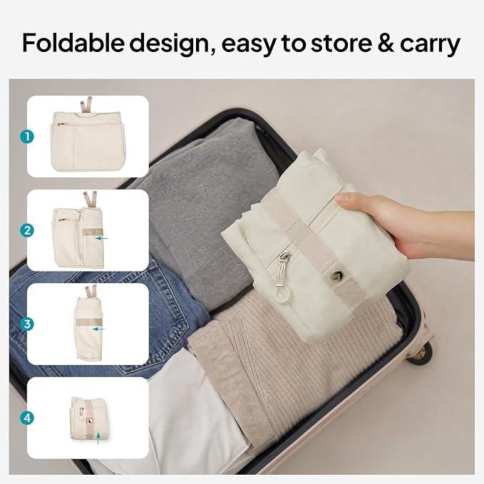 TOPEAST Foldable Tote Bag for Women with Yoga Mat Holder,Travel Tote Bag with Water Bottle Pocket,Lightweight Workout Gym Bag - Image 7