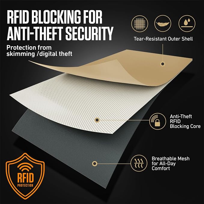 VENTURE 4TH Travel Neck Wallet, RFID Blocking Passport Holder - Beige - Image 7