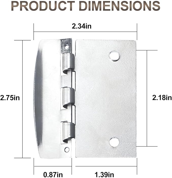 Flip Action Door Lock for Child Safe & Home Defense 2 Psc | Safety Door Lock with Anti-Lock Out Screw Easy Install for Bedroom, Front Door, Inward Opening Doors - Image 2