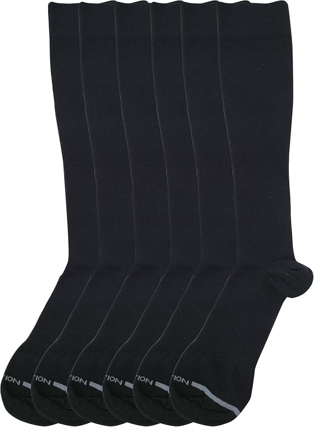Dr. Motion Men 6 pairs pack everyday compression knee high socks - Image 3