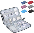Cable Organizer Bag, Electronics Organizer Case for Tech Accessories | Store chargers, cables, power banks and adapters with elastic loops, mesh pockets and organized compartments for travel. by Unknown