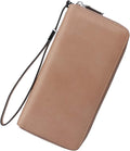 Small Compact Women Wallet RFID Blocking Genuine Leather Bifold Purse with ID Windows by Lavemi
