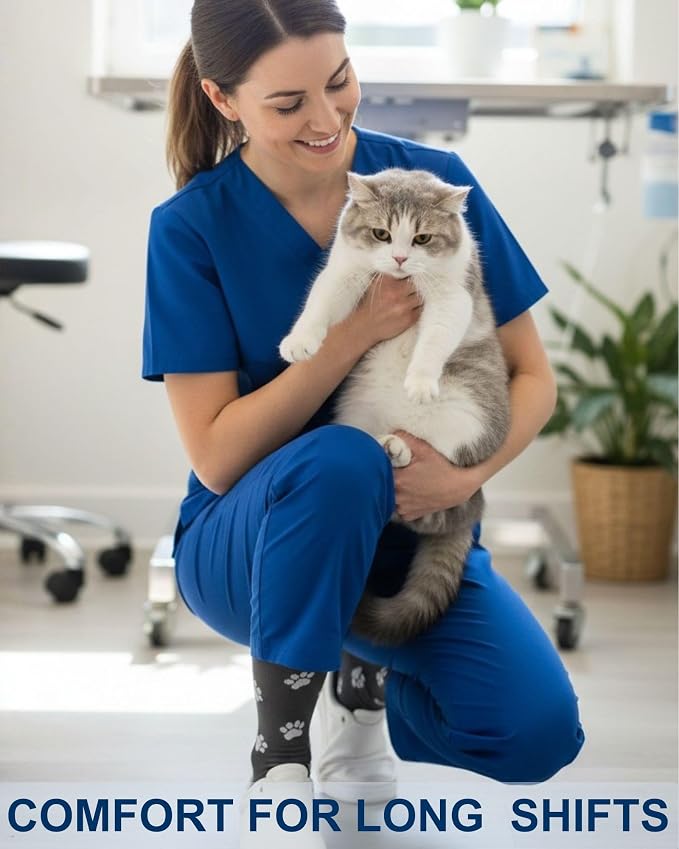 Compression Socks for Women 15-20 mmHg, Viscose from Bamboo, 3-Pair Knee High for Flying, Work & All-Day Comfort - Image 2