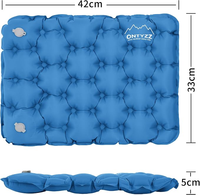 Inflatable Seat Cushion Lightweight Airplane Seat Cushion | Stadium Seat Travel Cushion for Climbing Hiking Office Airplane - Image 2