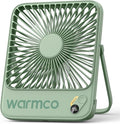 Warmco D3 Portable Travel Fan 10000mAh, Ultra-Slim, 24H Runtime | Quiet 7-Inch Rechargeable Desk Fan, Digital Display For Camping, Office, Bedroom & Cruise by Warmwinterscoolsummers