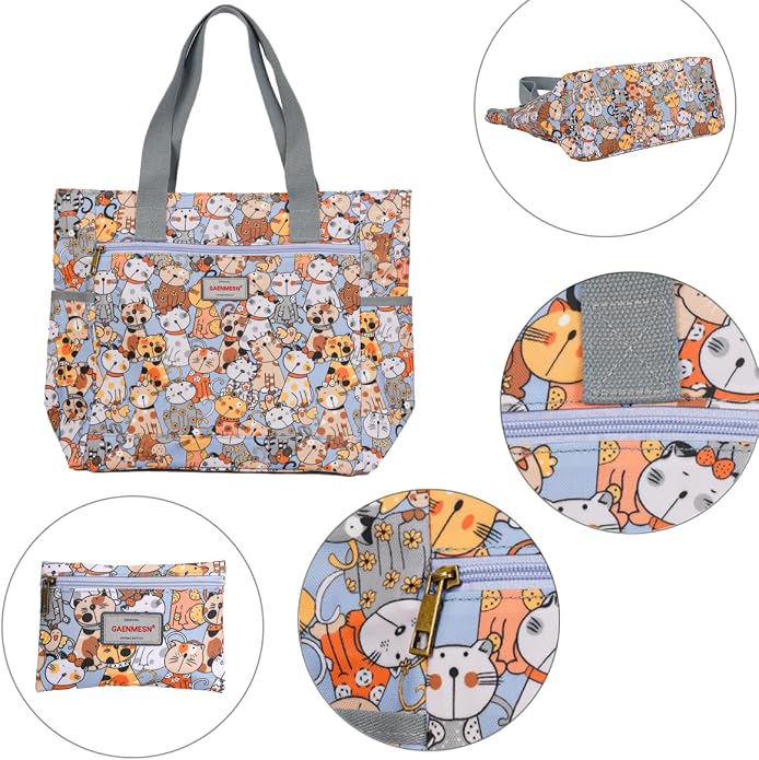 GAENMESN Women's Lightweight Waterproof Tote Bag Durable Designer Handbag with Zipper Travel Commute Everyday Use - Image 6