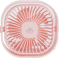Electric Fans USB Silent Fan, Portable Desk Small FanDesk Fan 3 Speed Settings, Mini Table Fan for Office Desk, Travel, Home, Cruise Essentials, Quiet Cute Personal Indoor/Outdoor, F101 Pink by Mottinhill