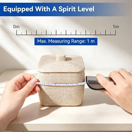 110lb Digital Luggage Scale with Overweight Alert for Air Travel | Bubble Level, 3 ft Tape Measure, Backlit LCD Display, Portable Handheld Hanging Scale for Travel, Fishing, Hunting, Home Use - Image 11