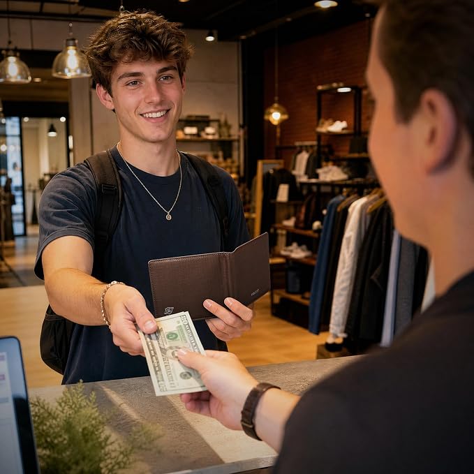 VULKIT Lite Wallet, RFID Blocking Bifold Wallets, Minimalist, Water-repellent & Wear-resistant - Image 2