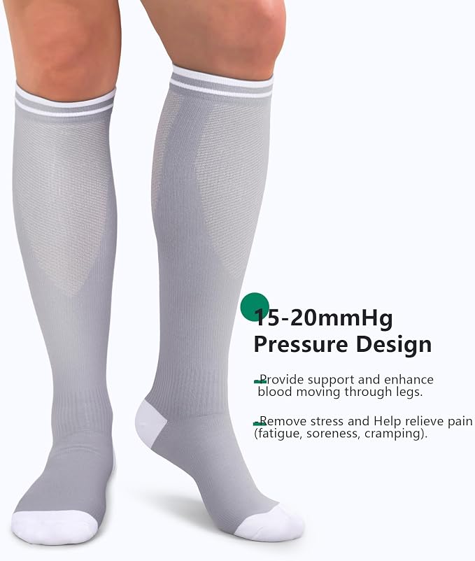 FuelMeFoot 3 Pack Copper Compression Socks - Compression Socks Women & Men Circulation - Best for Medical,Running,Athletic - Image 5