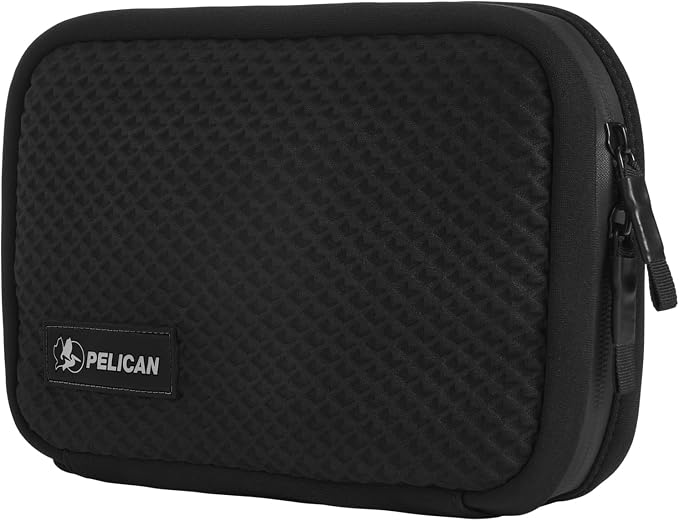 Pelican Electronic Organizer Travel Case w/Hidden AirTag Compartment -Black | Durable Tech Organizer Pouch -Portable Storage Bag w/Multiple Storage Mesh Pockets for Cables, Chargers, Power Bank & AirPods - Image 8