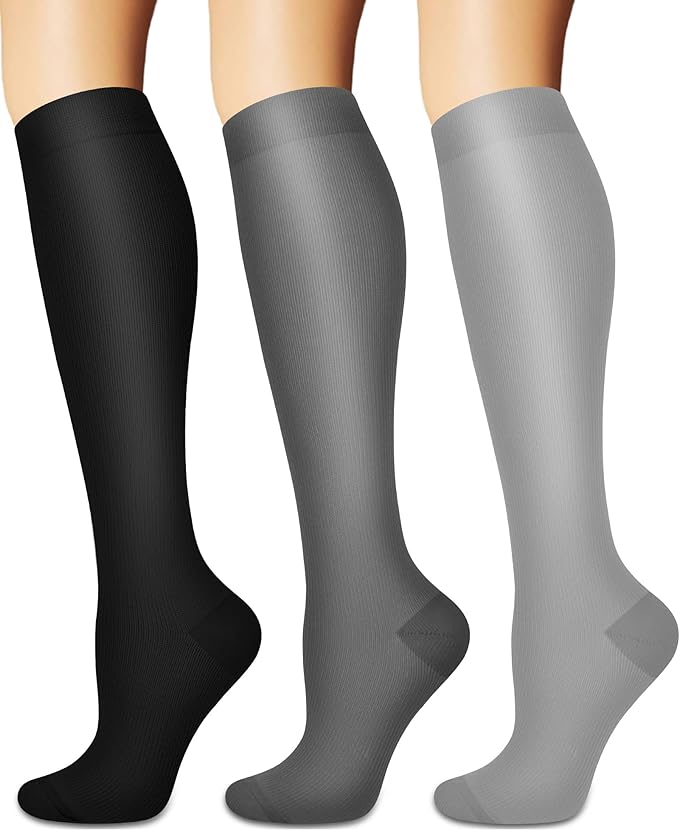 Sooverki Compression Socks for Women and Men Circulation (3/4 Pairs) is Best Support for Running Athletic Cycling Hiking by Sooverki