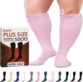 BAMS Plus Size Compression Socks Wide Calf XL XXL XXXL – Graduated Knee-High Support, Viscose from Bamboo Easy-On/Easy-Off by BAMS