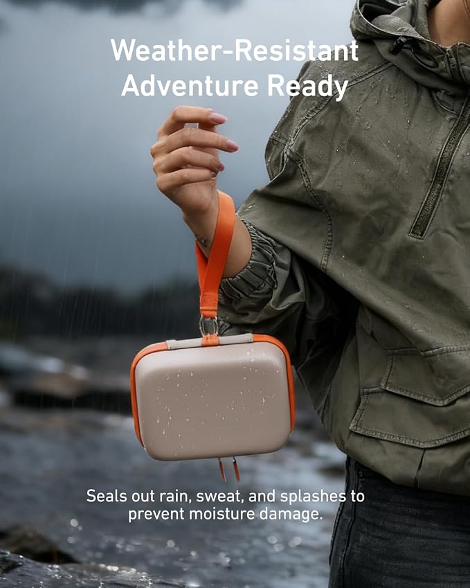 TELESIN DisAdv Carrying Case for DJI Osmo Action 6 and Official Accessories | Xtra Edge Muse Case, Waterproof Hard Carrying Bag for Camera Batteries Filter Mount, Hard Shell Action Camera Bag, Grey - Image 7