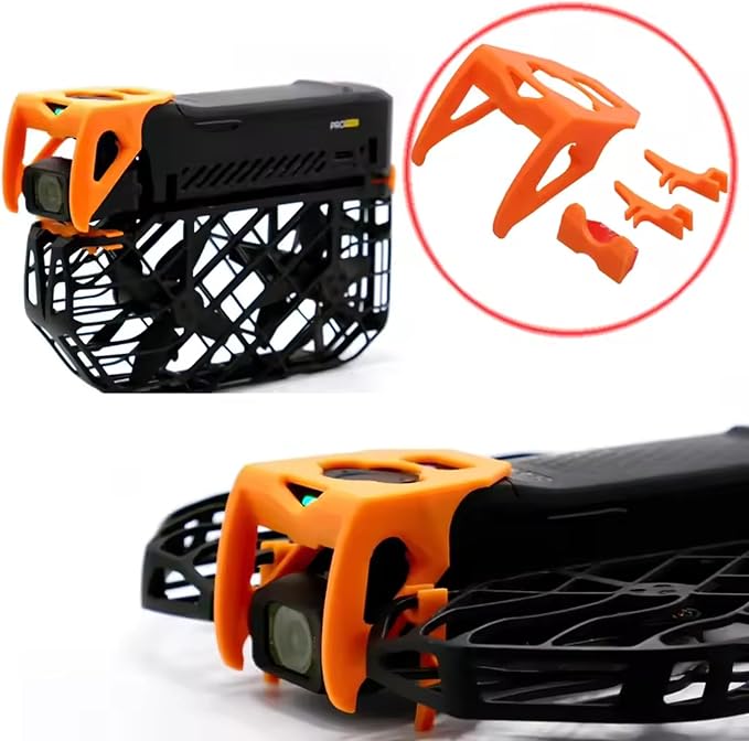 1Set Action Camera Lens Gimbal Protective Cover for Hover X1 Pro/Promax 3D Printed PLA Anti-Collision Protection Frame Kit RC Drone Model Accessories (Black) - Image 2