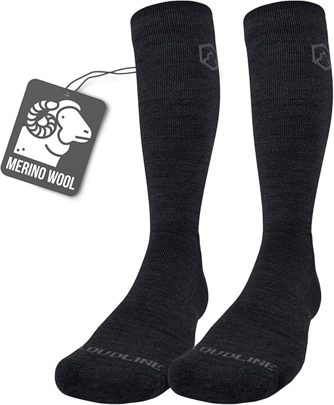 CloudLine - Merino Wool Graduated Compression Socks for Men and Women - Ultralight, Moisture Wicking, Made in USA - 1 Pair by CloudLine