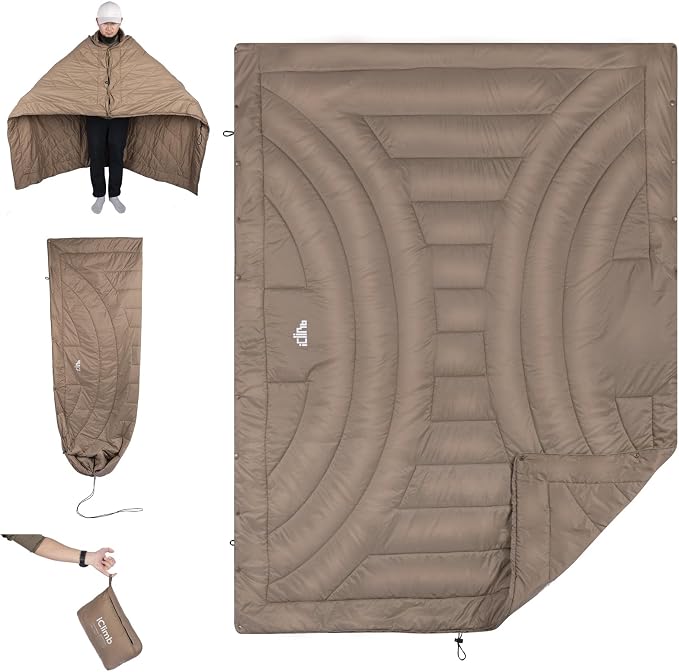 3M Thinsulate Insulation Warm Camping Blanket Ultralight Compact by iClimb