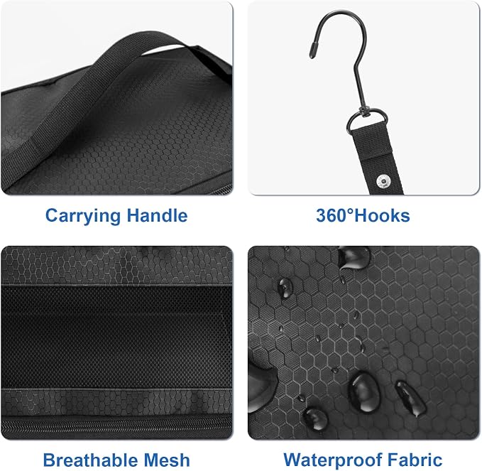 Olosar Suitcase Organizer, Travel Luggage Organizer Portable Hanging Travel Shelves Collapsible Hanging Packing Cubes for Carry on Suitcase - Image 3