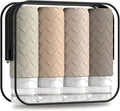 Silevoler Travel Bottles for Toiletries, TSA-Approved Travel Size Container | Woven Pattern BPA Free Silicone Leak Proof Refillable Liqus Shampoo And Conditioner Essentials Toiletry Bottles(Cream) by Silevoler