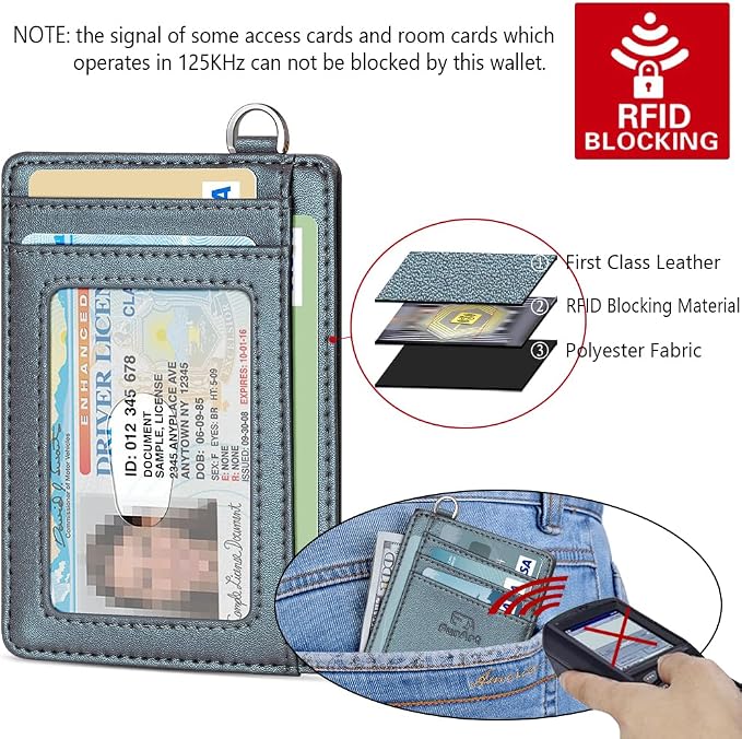 FurArt Slim Minimalist Wallet RFID Credit Card Holder for Men | slim minimalist compact rfid id window thin - Image 5