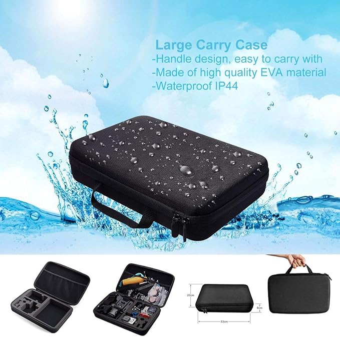 61 in 1 Action Camera Accessories Kit for GoPro Hero 13 12 11 10 9 8 7 6, Gopro Max, GoPro Fusion, Xiaomi, Insta360, DJI Osmo Action, AKASO APEMAN, Campark, SJCAM - Image 6