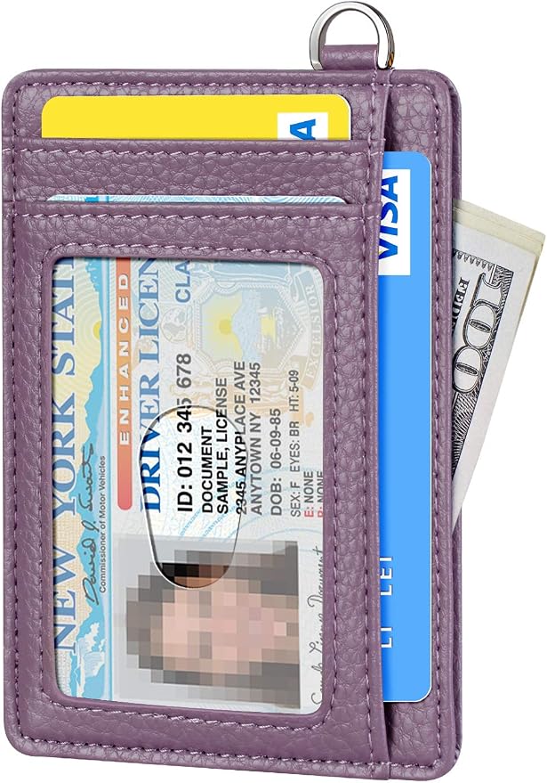 FurArt Slim Minimalist Wallet RFID Credit Card Holder for Men | slim minimalist compact rfid id window thin - Image 2
