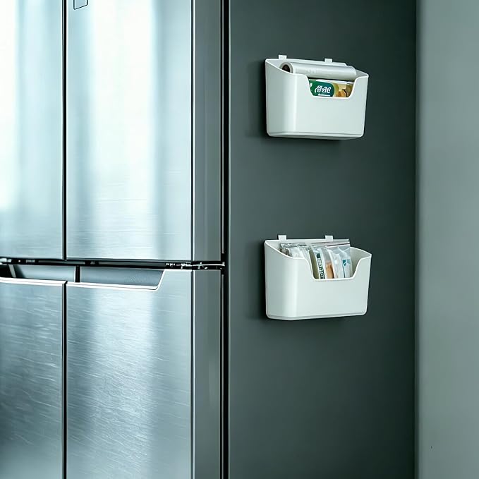 Under Sink Organizer & Wall Mount Storage Box, Multi-Use Cabinet Door Holder for Kitchen, Office, Bedside - Image 8