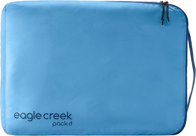 Eagle Creek Pack-It Isolate Cube, Large, Blue Dawn | Clothes Packing Cube for Maximizing Luggage Space, Angled Zippered Opening, Convenient Top Handle, Water-Resistant by EagleCreek