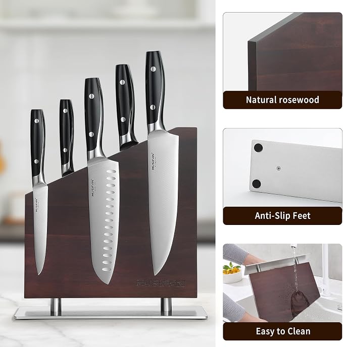 Magnetic Knife Block Without Knives,Magnetic Universal Stands with Strong Enhanced Magnets Strip Kitchen Storage Cutlery Large Organizer ，Knife Holder for Kitchen Organizer - Image 2