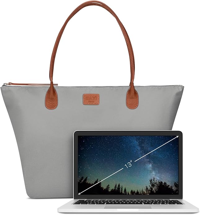 GAYI URBAN Nylon Tote Bag for Women, Large Foldable Weekend Hobo Purses for Women, Shoulder Tote Handbags with Zipper | Nylon - Image 3