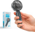 SABRENT ChillyPop Mini Rechargeable Personal Fan, USB-C, Grey | Lightweight quiet cooling; rechargeable USB-C; pocket-sized; travel & makeup fan; grey by SABRENT