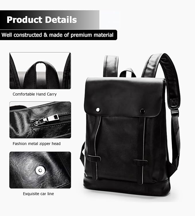 Anti Theft Laptop Backpack for Men Women, Lightweight Travel Bag | Lightweight business backpack, laptop storage and anti-theft travel styling support commute, campus and daily trips - Image 6