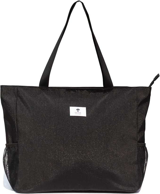 ESVAN LARGE BEACH BAG Water Resistant Lightweight 20 inch Women Oversize Tote Bag for Gym Beach Travel Pool Yoga Nurse - Image 4