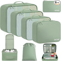BAGAIL 8 Set Packing Cubes Luggage Packing Organizers for Travel Accessories-Matcha Green by BAGAIL