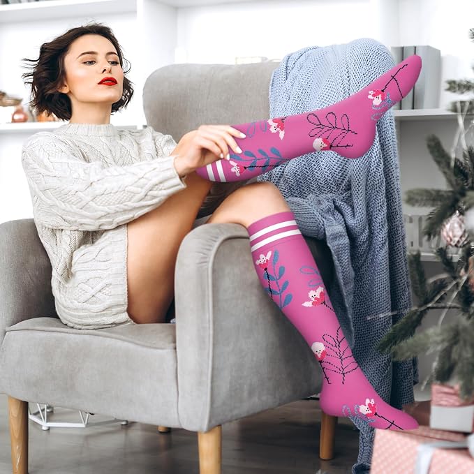 Compression Socks for Women & Men Circulation (6 Pairs) 15-20 mmHg is Best Support for Athletic Running,Nurse - Image 3