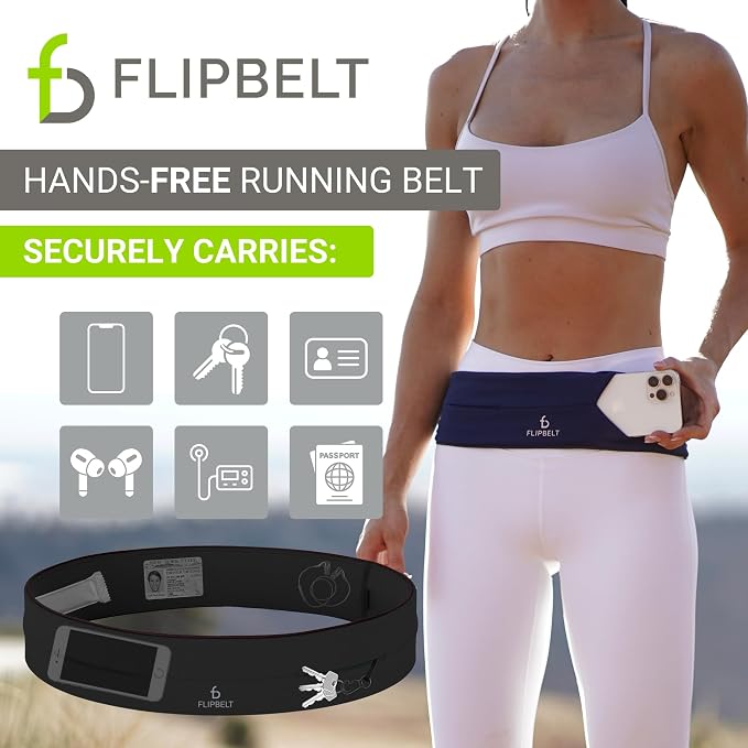 FlipBelt Classic Running Belt, Phone Holder for Running, Money Belt Pouch - Image 2