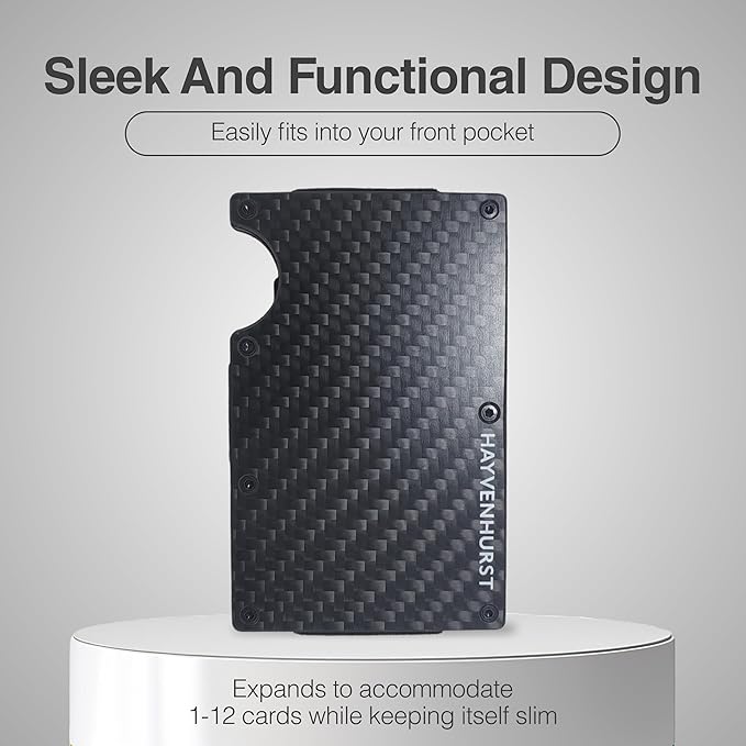 Wallet for Men - Slim RFID Blocking Metal Wallet with Cash Strap, Minimalist Front Pocket Credit Card Holder, Small Mens Wallet | Reinvented Design - Image 2