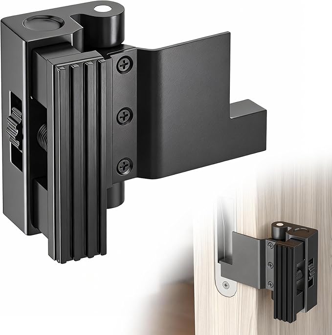 Portable Door Lock, Door Reinforcement Lock, Portable Door Lock for Travel - No Drilling, Interior Doors for Apartments, Hotels, bedrooms | Portable Door Lock for Travel,Interior Doors for Apartments,Hotels,bedrooms by Unknown