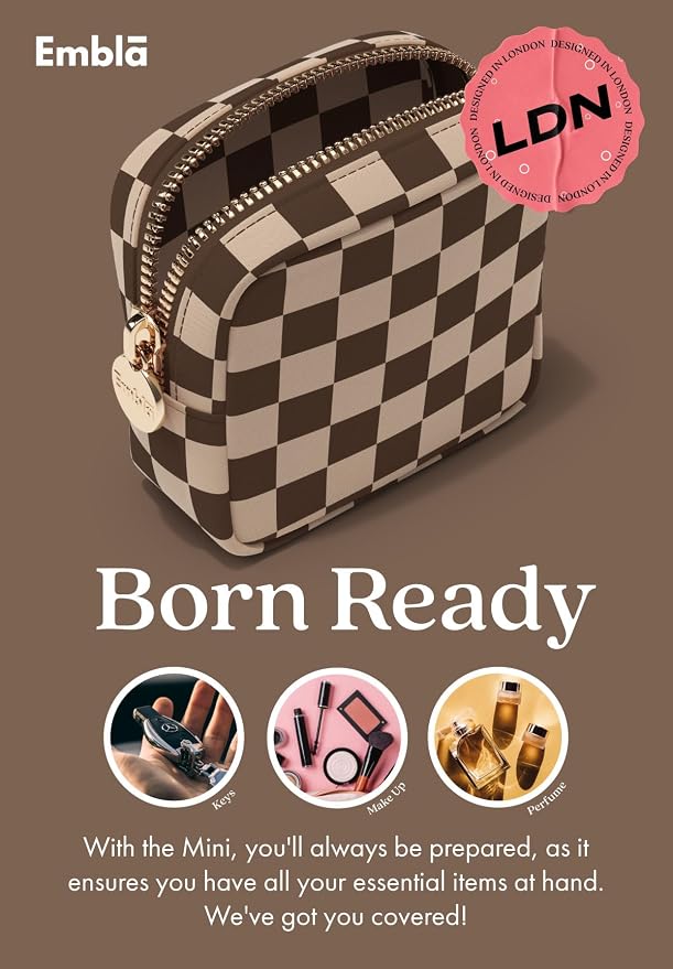 Makeup Bag for Women, Travel Cosmetic Organizer, Waterproof Toiletry Pouch | Small Nylon Cosmetic Bag with Zipper, Water-Resistant Beauty Pouch for Purse, Travel Essentials, Make up Case - Image 4