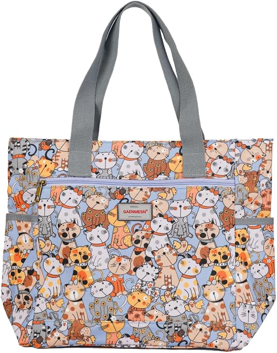 GAENMESN Women's Lightweight Waterproof Tote Bag Durable Designer Handbag with Zipper Travel Commute Everyday Use by GAENMESN